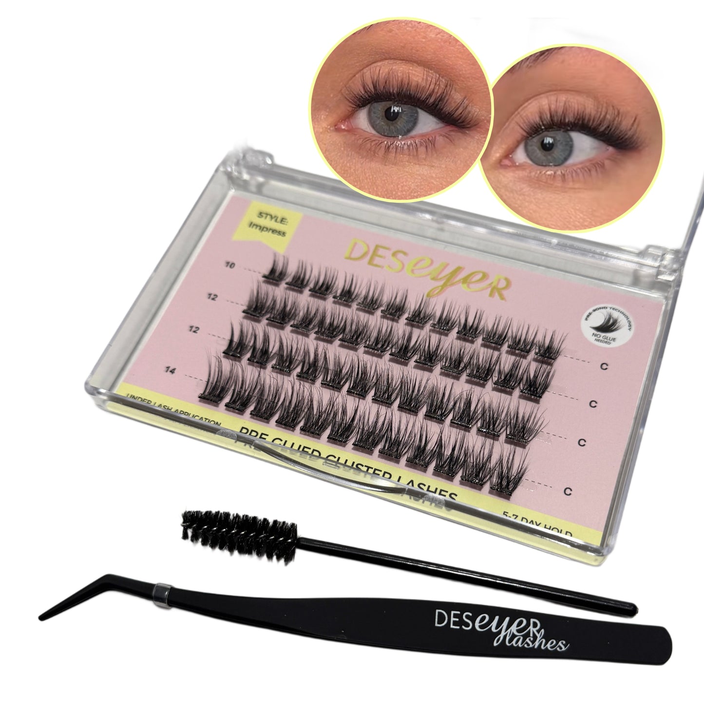 Pre Glued Cluster Lashes