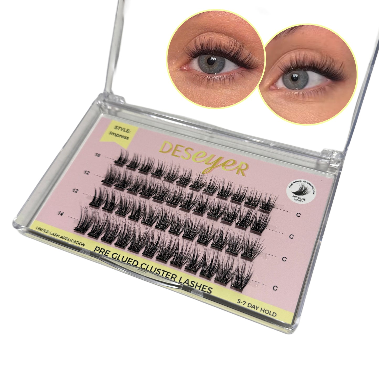 Pre Glued Cluster Lashes