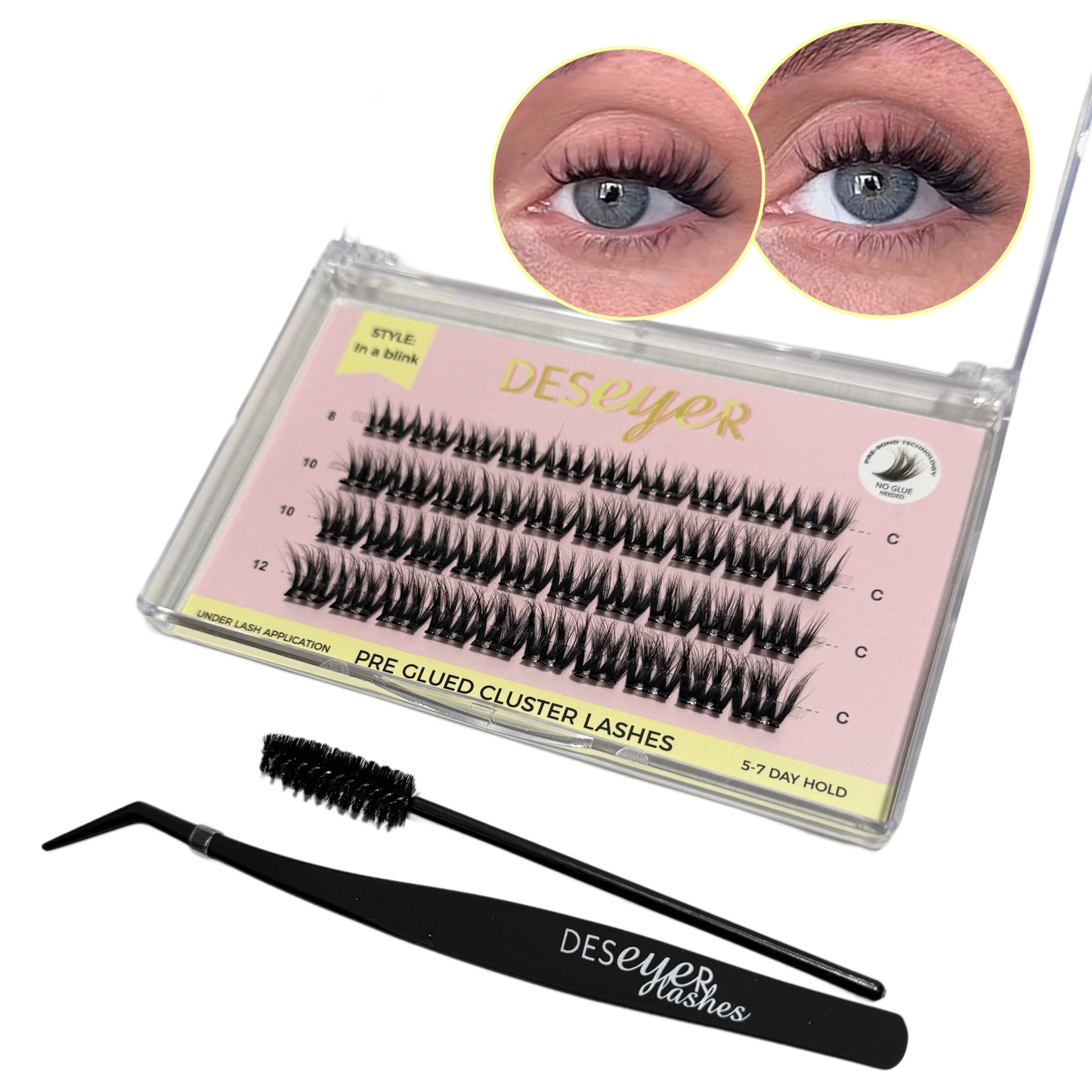 Pre Glued Cluster Lashes